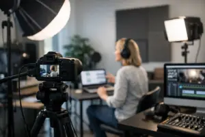 Studio für Online-Kurs aufnehmen finden