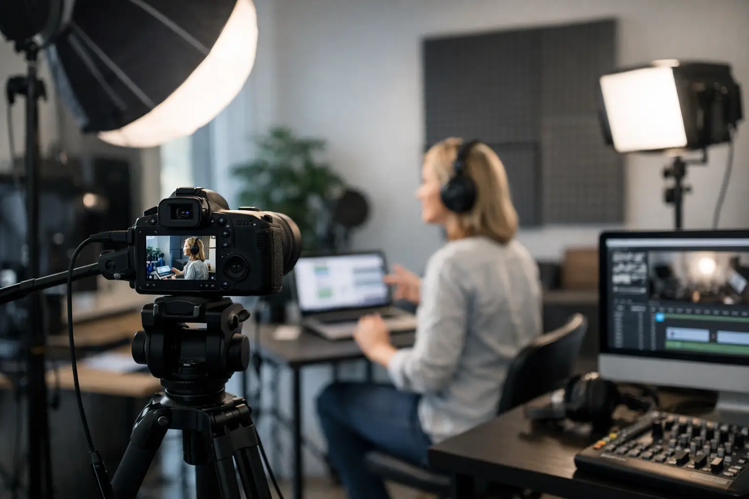 Studio für Online-Kurs aufnehmen finden
