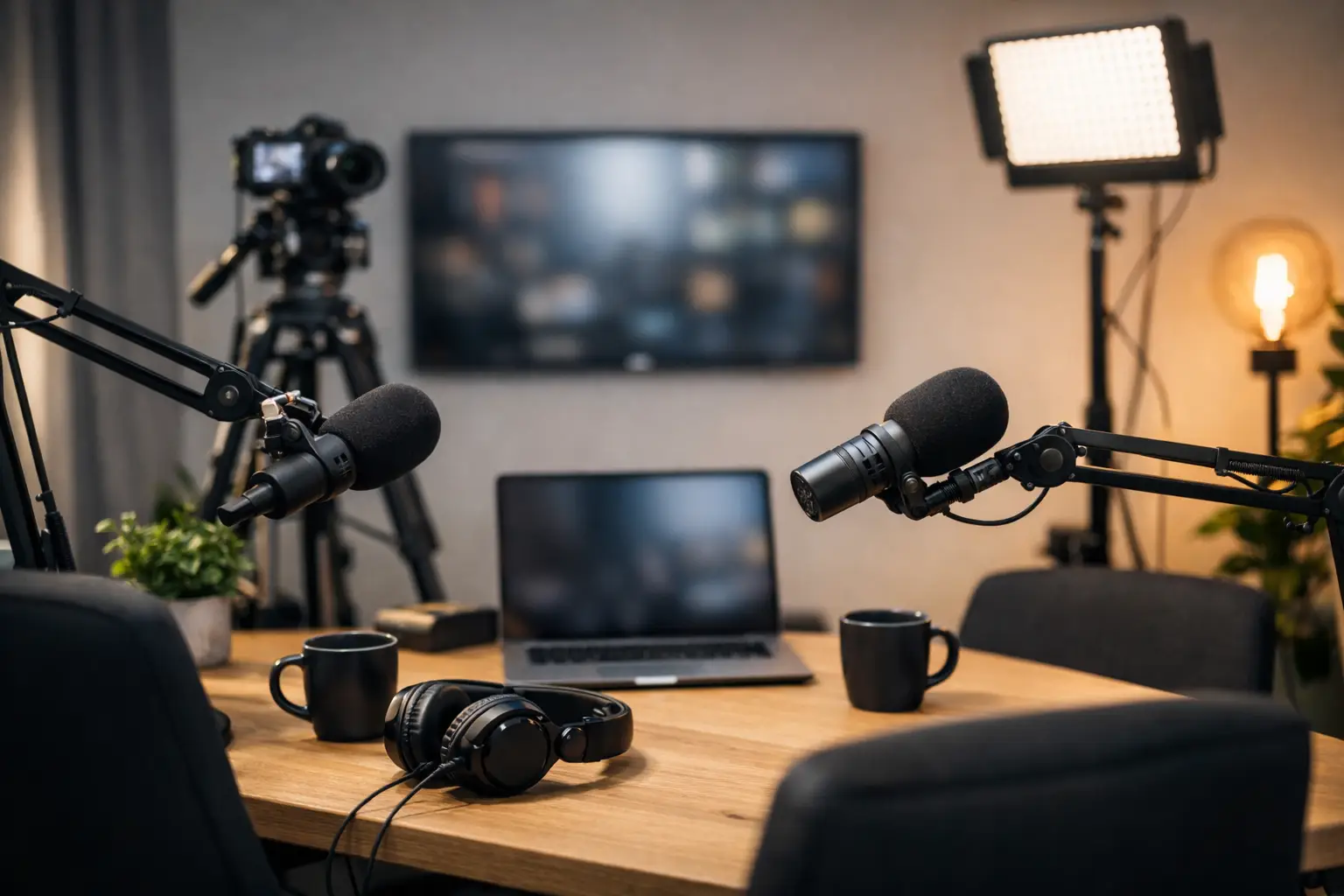 Videopodcast-Studio professionell einrichten